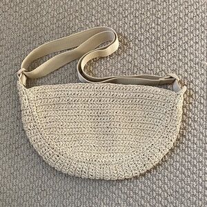 Uniqlo Woven Crossbody Moon Bag